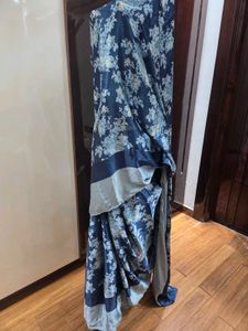🎊Sale🎊Floral Blue Saree
