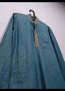 Denim Kurta - Woman&#39;s Ethnic Wear