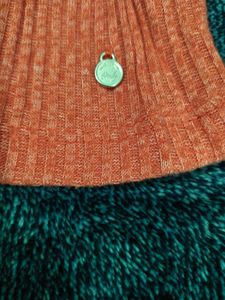 Cute Orange Long Sleeve Top