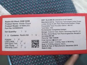 It Totally New Redmi 6A Phone 2GB/16gb