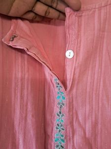 Pink Cotton Kurti
