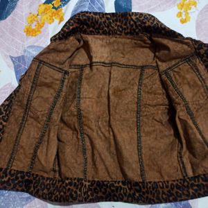Leopard Print Crop Jacket