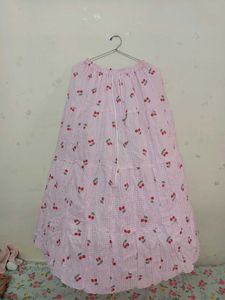 Cherry Gingham Maxi Skirt