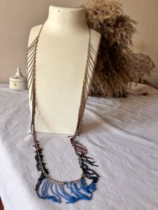 Multi-Chain Fringe Statement Necklace
