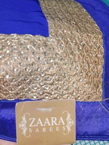 An Elegant Royal Blue Saree Diwali Special!💙
