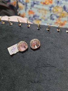 Pink Zircona Studs