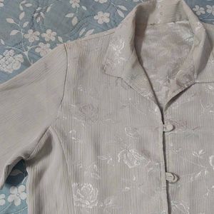 Floral Button-Down Top