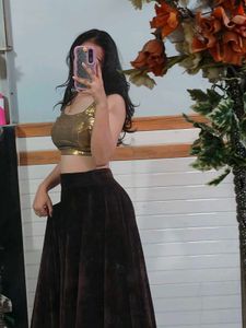 Velvet Lehenga Choli