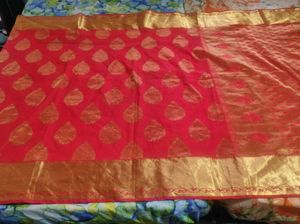 Red Bridal Kanchipuram Silk Saree