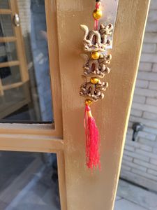 Combo Of Dragon Hanging And Coin Bracelet