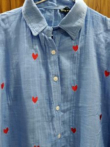 Ocean Blue Shirt for Women