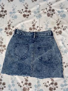Denim Mini Skirt