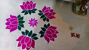 Beautiful ready Rangoli Art