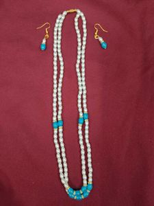 Elegant Pearl Necklace Set