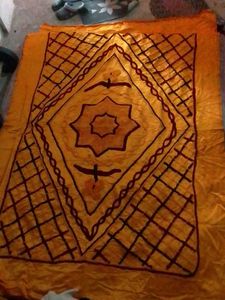 Best Orange Colour Bed Cover Large Size