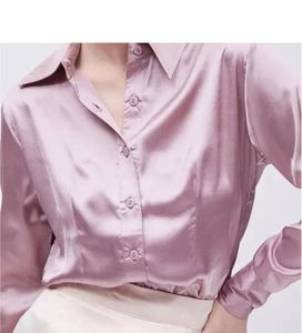 Luxurious Pink silk Classy Shirt   Size-L