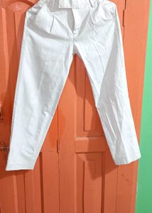 Boys white and green pants