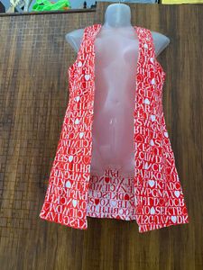 Red ♥️ Smarty Printed Jacket For Girls