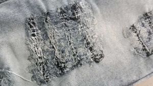 Distressed Light Wash Jeans