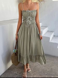 Newme Sage Ruffle Dress