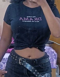 black tee