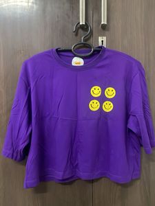 Purple Smiley Tee
