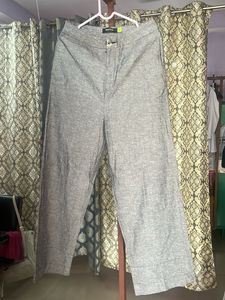 Tokyo Talkies Cotton Grey Trousers