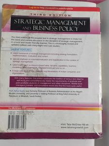 Strategic Management &amp; Business Policy Textbook