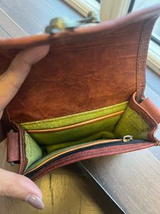Embossed Leather Elephant Crossbody Bag