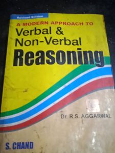 Modern Approach to Verbal & Non-Verbal Reasoning ,S Chand  R.S Aggarwal Bank Book