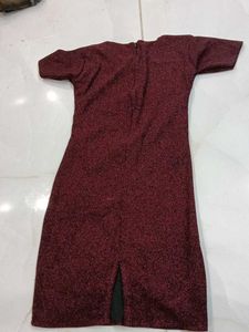 Burgundy Bodycon Dress
