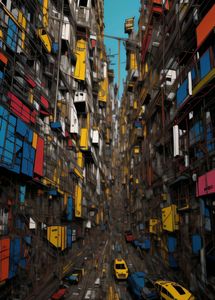 Parallel Illusion Art Work Laminated