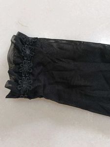 Net With Satin Lining Black Shurg For Kids