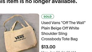 Vans &#34;Off The Wall&#34; Tote Bag