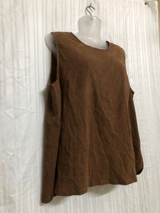 Zero Brown Sleeveless Top