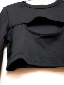 Shein Black Long Sleeve Top