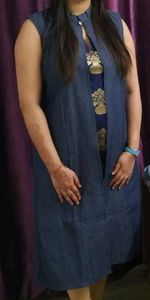 Denim kurta