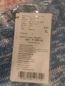 Mast &amp; Harbour Women Blue &amp; White Melange Striped