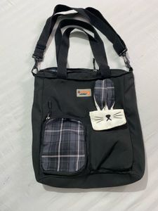 Black Bunny Tote Bag