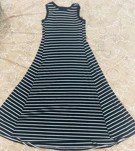 Striped Black &amp; White Dress