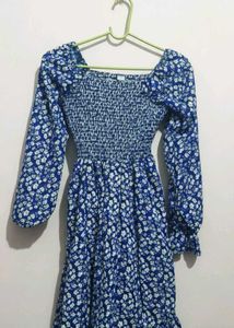 Blue Floral Dress