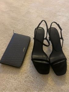 Massimo Dutti Elegant Black Heels US40, UK7