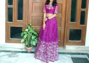 Elegant Purple Lehenga Choli