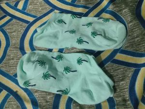 Palm Tree Ankle Socks