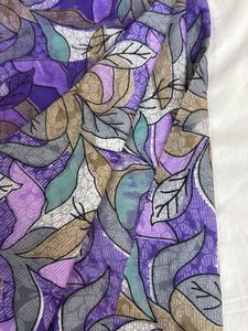 Purple Leafy Fabric