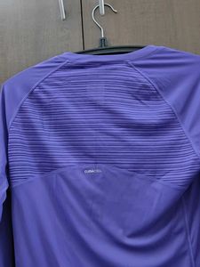 Adidas Purple Long Sleeve workout top