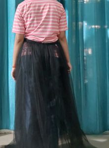 Black Tulle Maxi Skirt