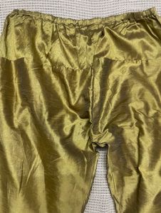 Metallic Olive Green Salwar Pants