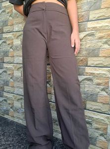 Brown Wide Leg Trousers