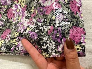 Lilac Garden Sequin Mini Skirt